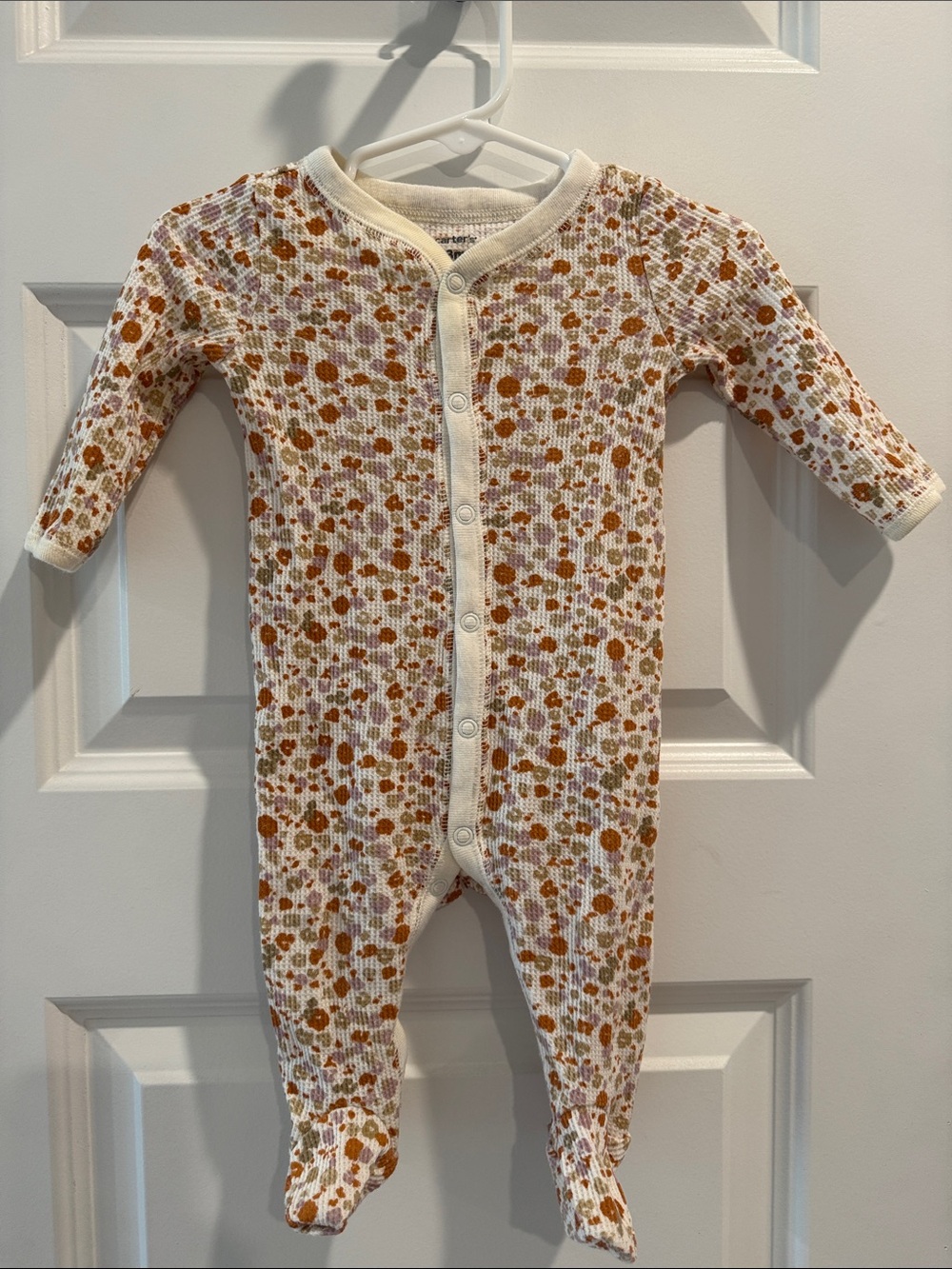 Carter’s Baby Girl Autumn Floral Thermal Onesie